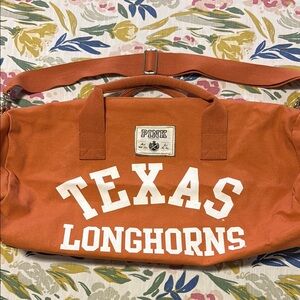 Victoria's Secret PINK Texas Longhorns Duffel Bag